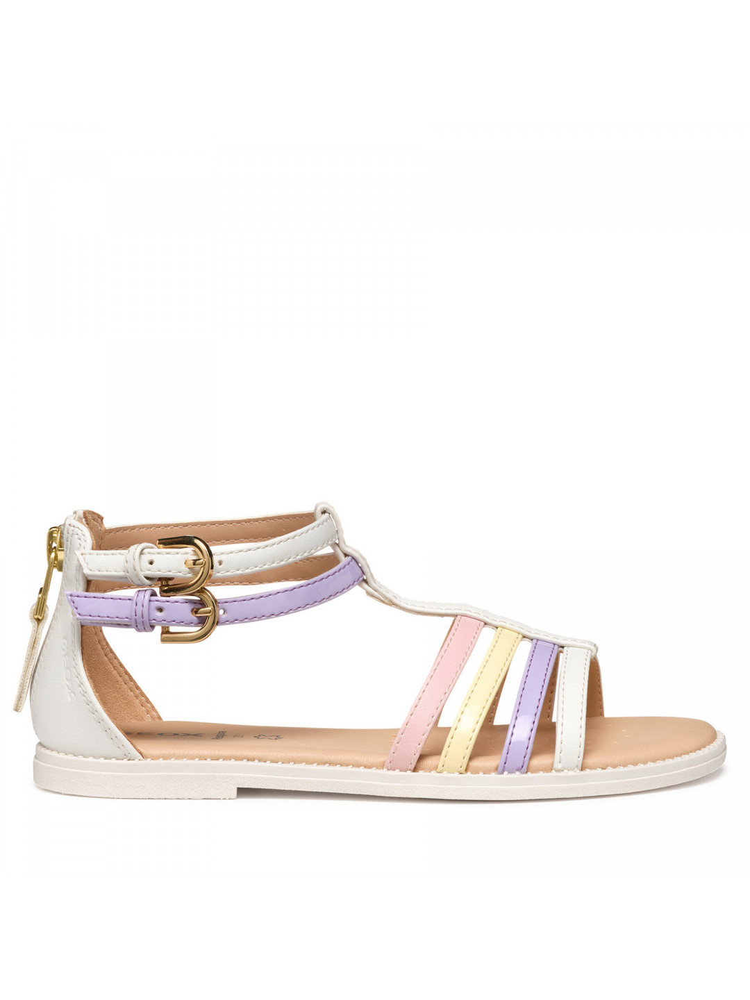 Sandály Geox Jr Karly J7235D 5402 C0761 S Bílá